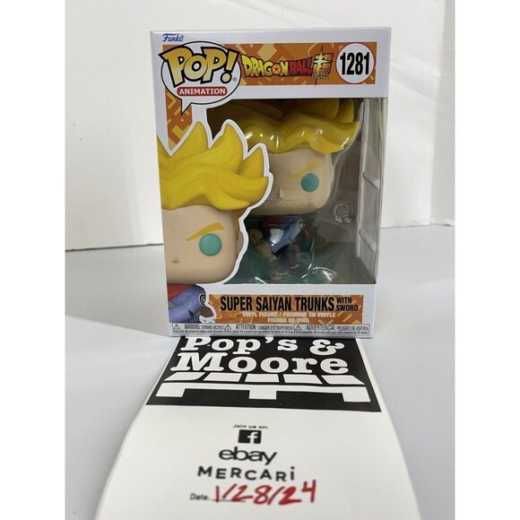 Funko Pop! Dragon Ball Z: Super Saiyan Trunks With Sword 1281 Vinyl Figure New - Picture 1 of 7